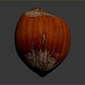 Vibrant Ripe Red Striped Fruit With Natural Texture Isolated On Dark Background