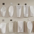 Various Shapes And Designs Of Modern Urinals For Commercial Restrooms