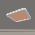 Bright Square White Ceiling Light with Modern Design for Home Ceiling Lighting 3d model
