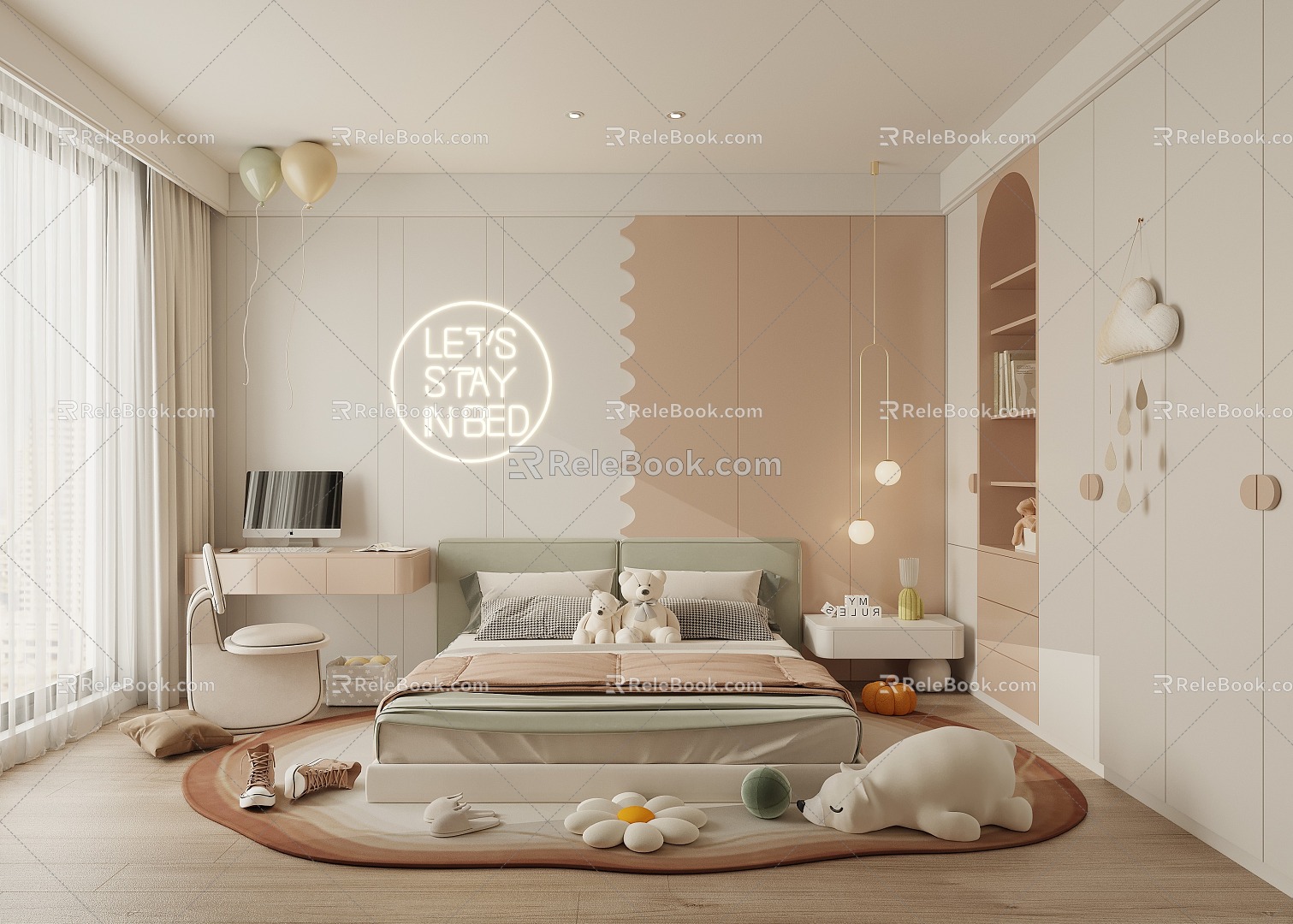 Children's bedroom Modern children's room 3d model