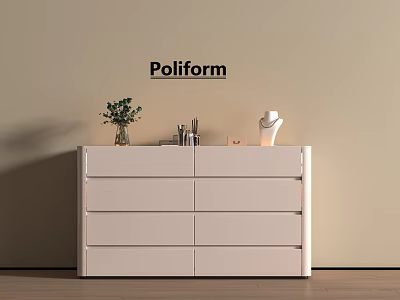 Modern Cabinet Modern Jewelry Cabinet 3d model