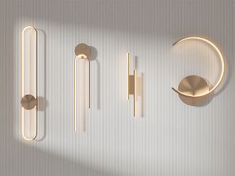 Light Luxury Wall Lamp 3d model