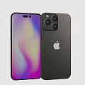Latest iPhone Smartphone With Colorful Gradient Display And Triple Camera Design 3d model