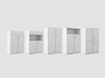 Modern file cabinet 3d model