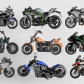 Various Stylish Motorcycles with Different Colors and Multiple Designs Collection