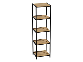 shelf steel shelf iron shelf 3d model