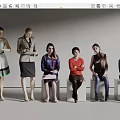 Character Combination Woman Combination Character Sitting Posture 3d model