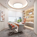 Elegant Modern Beauty Salon Consultation Room With Comfortable Furniture And Neat Honor Certificate