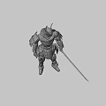 Samurai robot 3d model