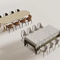 Dining Table Sets With Light Colored Table Brown Chairs And White Tablecloth Light Gray Chairs