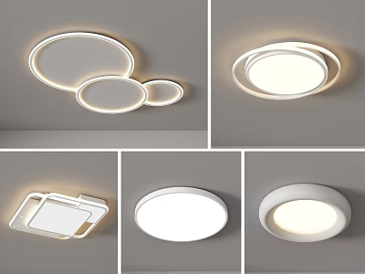 Modern Ceiling Lights With Various Stylish Designs 3d model