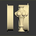 Gold Household Decor Items With Round Frame And Spherical Design Details