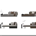 Modern Beige Chaise Lounge Design With Plush Pillows Throw Blanket And Side Table Accent