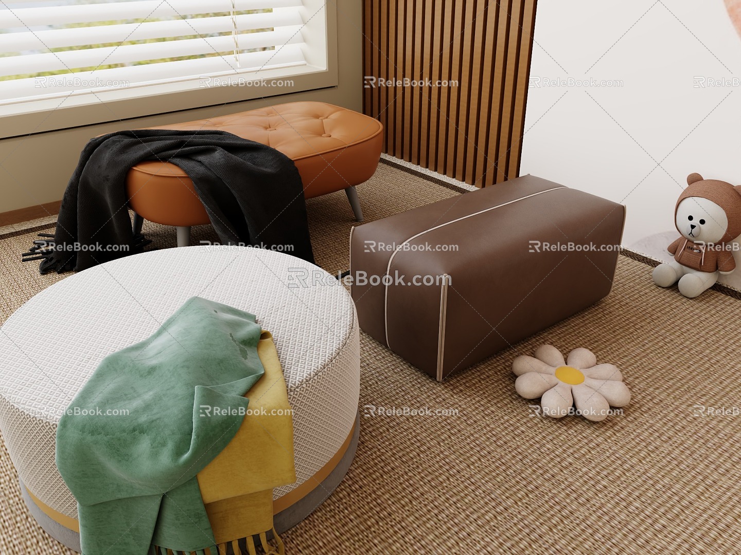 Sofa Cushion Foot 3d model