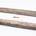 Long Rustic Stone Wood Logs with Natural Texture for Decorative Use