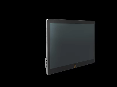 Modern Tablet Computer With Large Screen Sleek Design Side Ports And Bottom Logo 3d model