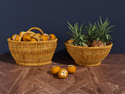 Modern fruit basket 3d model