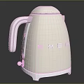 Stylish White SMEG Electric Kettle Modern Daily Electrical Kitchen Appliance