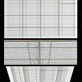 Perforated Metal Ceiling Tiles In Grid Layout For Modern Interiors 3d model