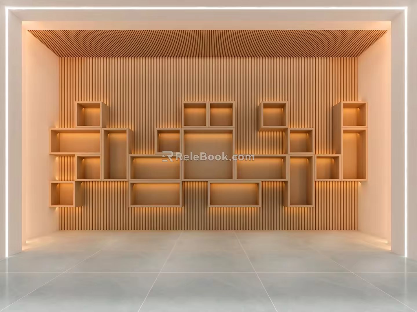 Showcase stand style booth 3d model