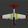 Red And White Aerospace Propeller Model With Detailed Structure For Space Exploration