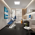Modern Hospital Outpatient Clinic Interior With Wooden Panels White Walls And Screens