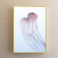 Nordic Animal Painting Red Bedroom Animal Jellyfish Decorative Painting 3d model