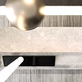 Modern reception desk 3d model