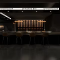 O'Fishing Bar Modern Interior With Bar Counter Stools And Wine Racks