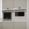 Modern White Steamer Oven 3d model