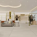 Modern Clothing Store Interior Design With Stylish Display Racks And Mannequins