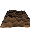Scenic Desert Landscape With Wavy Sand Dunes And Natural Texture