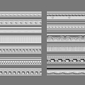 French plaster line 3d model