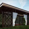 New Chinese Style Pavilion Rest 3d model
