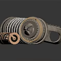 Precision Mechanical Equipment With Intricate Dials Metallic Gears And Ornate Design