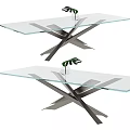 Modern dining table 3d model
