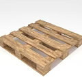 Natural Wooden Pallet Sturdy Structure With Solid Wood Slats For Shipping