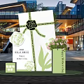 Beauty Festival 2024 Photo Spot With Giant Gift Box Black Rose Green Vase And Pink Flowers