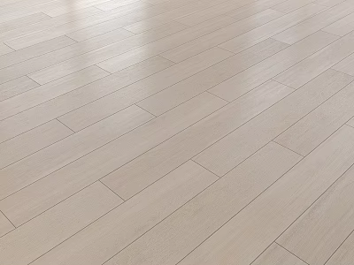 Light Colored Wooden Floor With Smooth Surface And Natural Wood Grain Pattern Neatly Laid 3d model