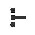 Modern Black Three Piece Widespread Faucet With Stylish Handles And Sleek Design