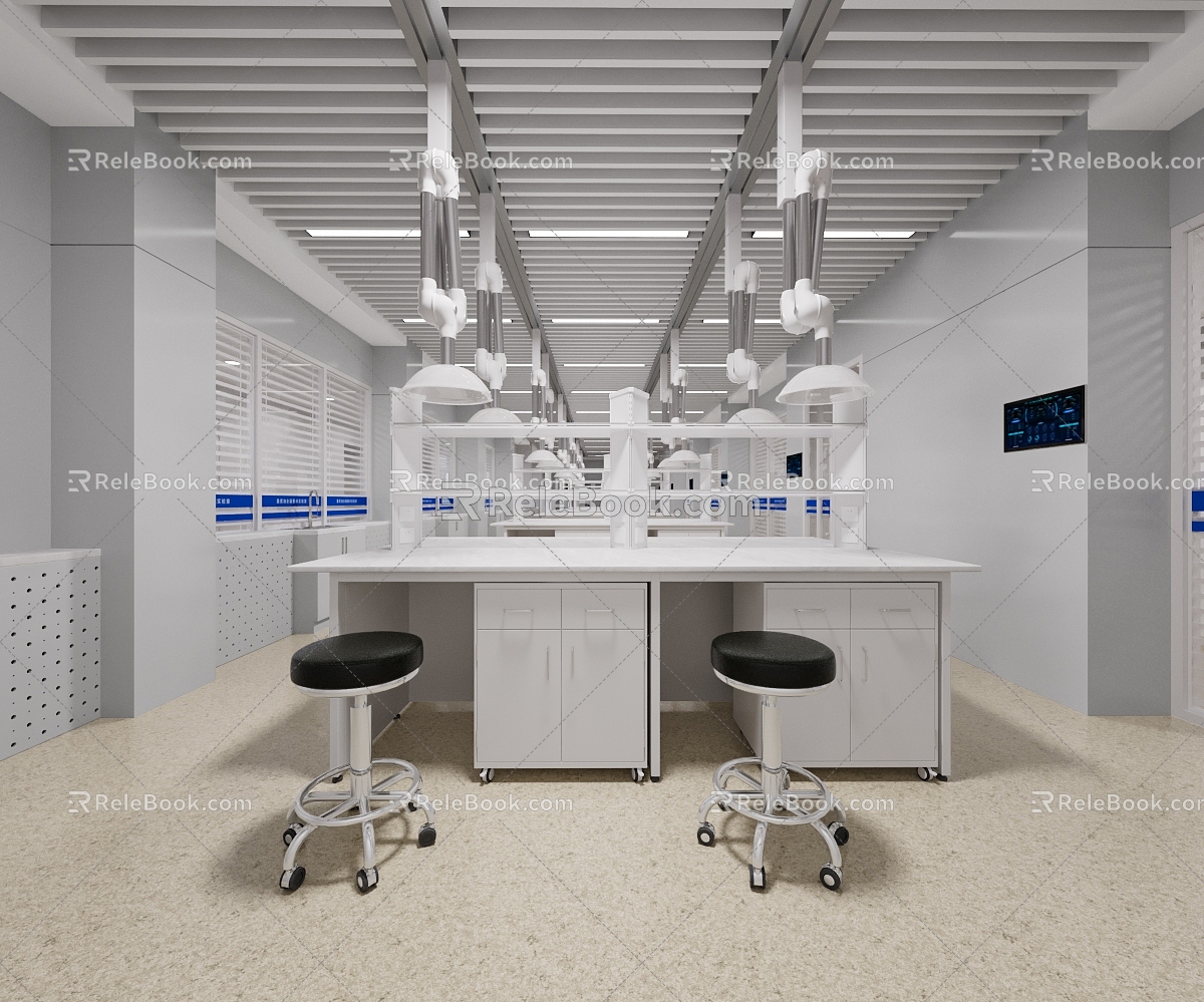 Modern Laboratory School Laboratory 3d model