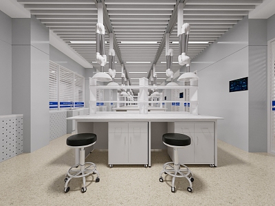 Modern Laboratory School Laboratory 3d model