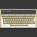 Vintage Computer Keyboard With Classic Beige And White Design And Retro Key Layout