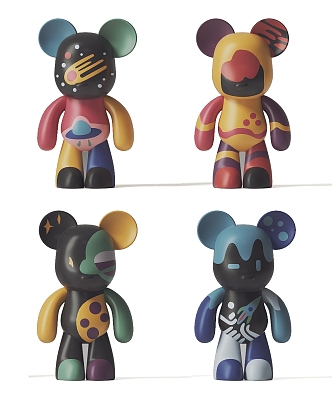 violent bear ornaments violent bear doll ornaments 3d model