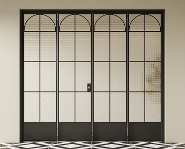 French Folding Door 3d model