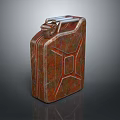 Industrial Equipment Metal Jerry Can with Rustic Finish Durable Structure Secure Handle for Fuel Storage