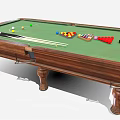High Quality Billiard Table With Green Felt Surface Wooden Frame Balls And Cues