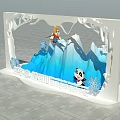 Cartoon Themed Sichuan Tourism Promotion With Winter Olympics Skiing Panda And Snow Mountains