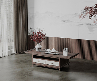 New Chinese Tea Table 3d model