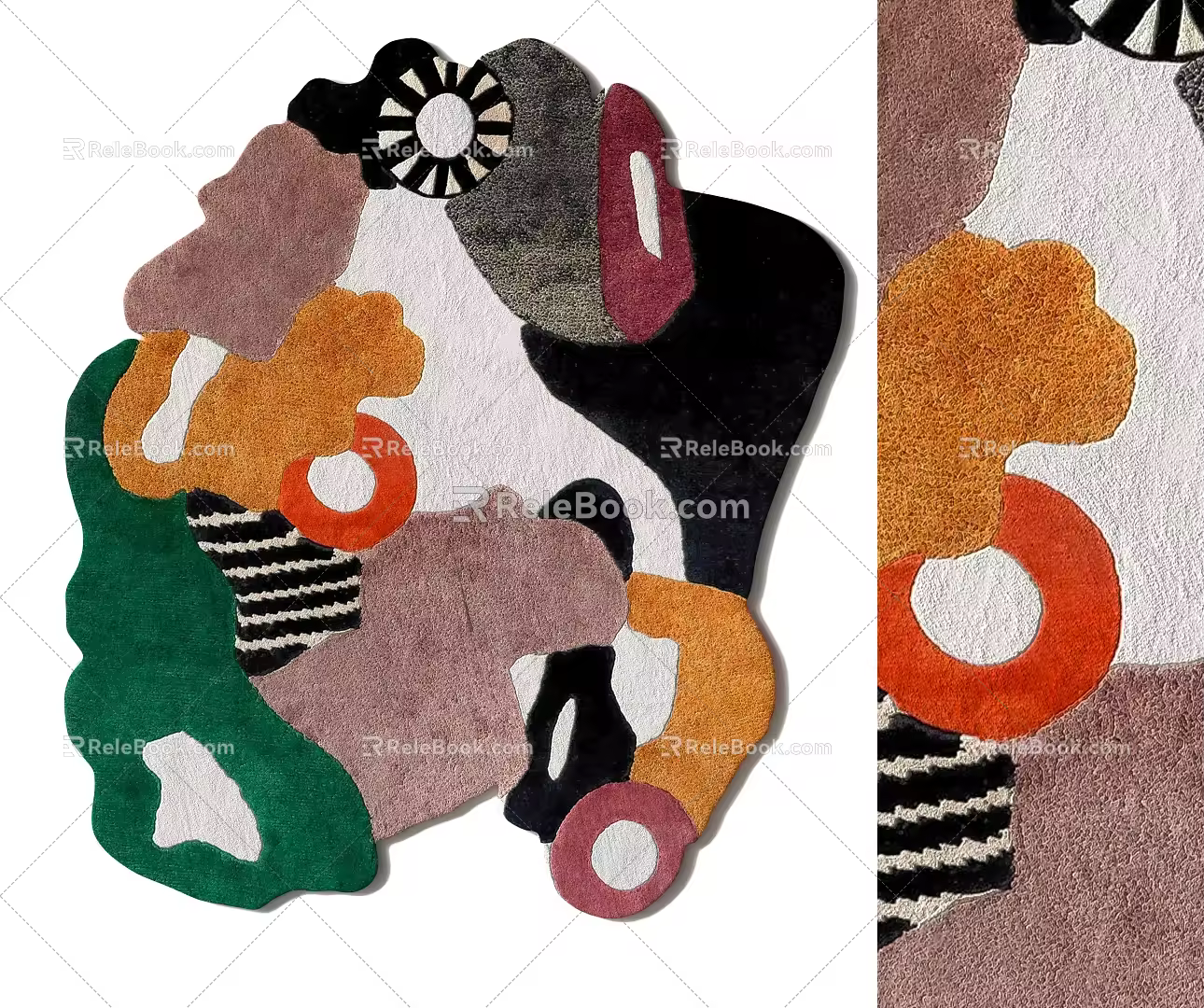shaped carpet 3d model